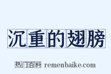 沉重的翅膀是什么意思的图片